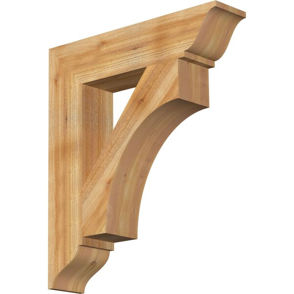 Ekena Millwork Westlake Traditional Rough Sawn Bracket, Western Red Cedar, 6"W x 28"D x 32"H BKT06X28X32WTL01RWR - main